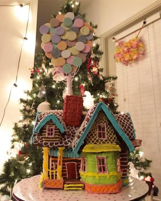 Up the movie themed gingerbread house