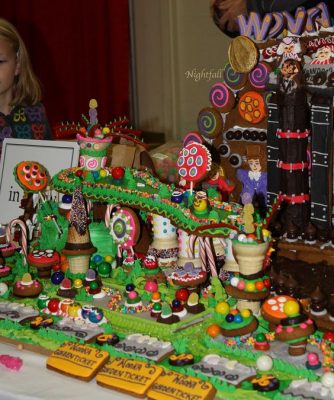 Willy Wonka themed gingerbread house